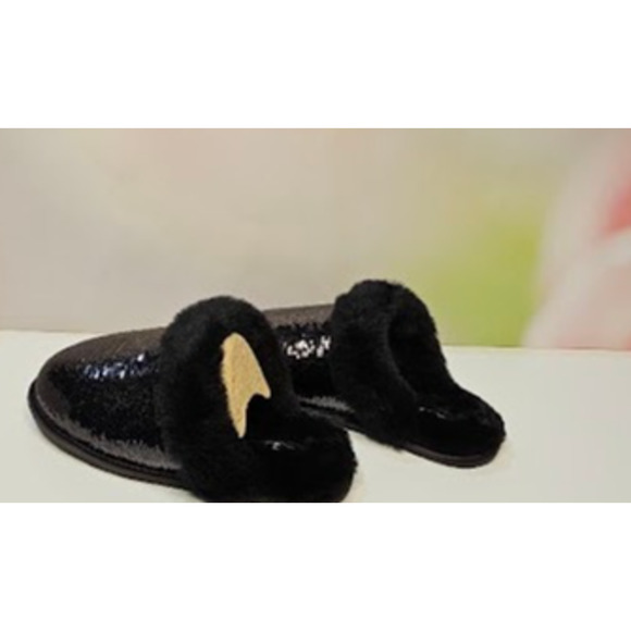 Ugg Women's Scuffette II Mirror Ball Size 5 Black NWT - Picture 4 of 5